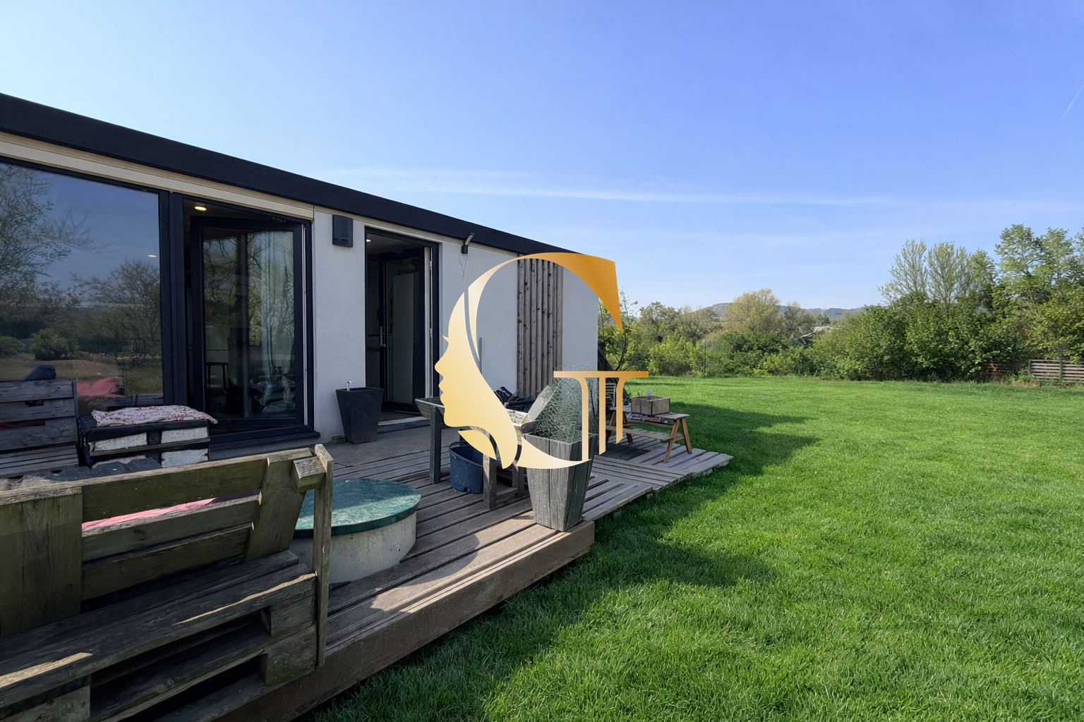 GODDESS PROPERTY – exkluzívne – PREDAJ 2 izbový mobilný dom 47 m2 – pozemok 660 m2 – Žabí Majer – RAČA