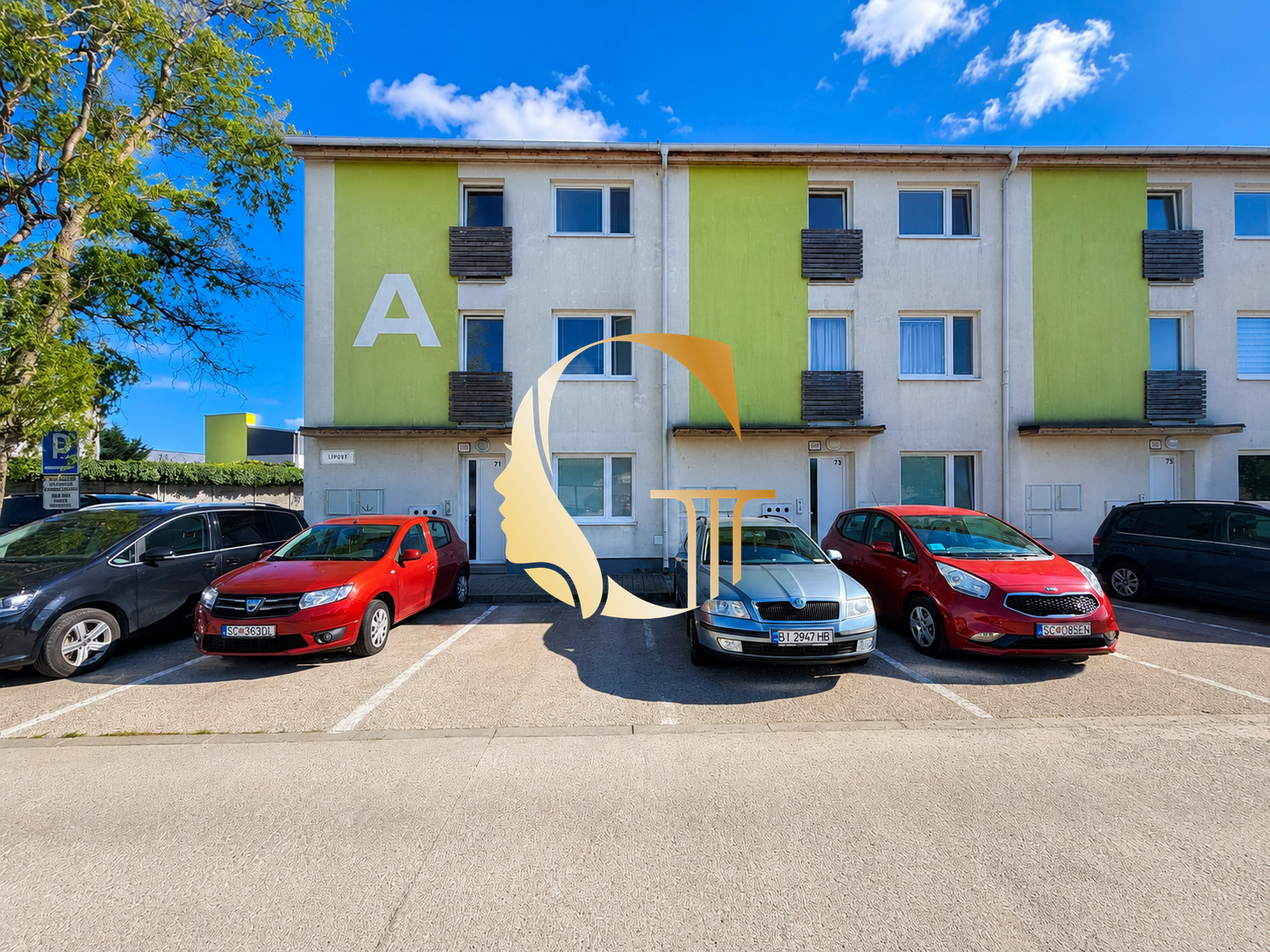 GODDESS PROPERTY – exkluzívne – PRENÁJOM – 3 izbový byt 70 m2 s predzáhradkou 50 m2 a 1x parking, KLIMATIZÁCIA – novostavba – Lipová ul. – BERNOLÁKOVO