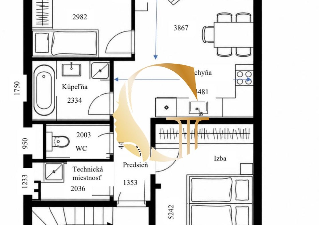 GODDESS PROPERTY – exkluzívne – PRENÁJOM – 3 izbový byt 70 m2 s predzáhradkou 50 m2 a 1x parking, KLIMATIZÁCIA – novostavba – Lipová ul. – BERNOLÁKOVO