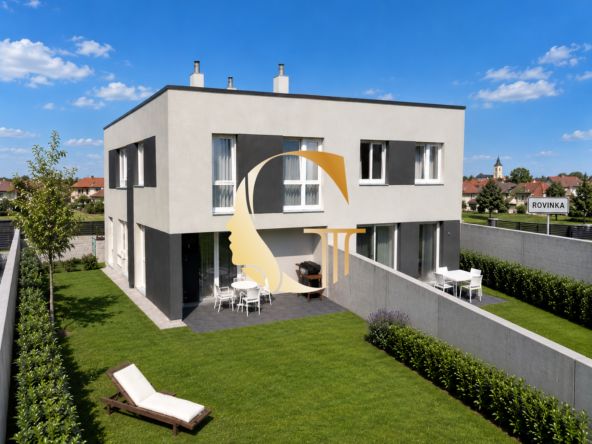GODDESS PROPERTY – PREDAJ – moderný 4-izbový mezonetový byt 110 m2 – NOVOSTAVBA -2x parking – záhrada 250 m2 – Pšeničná ulica – ROVINKA