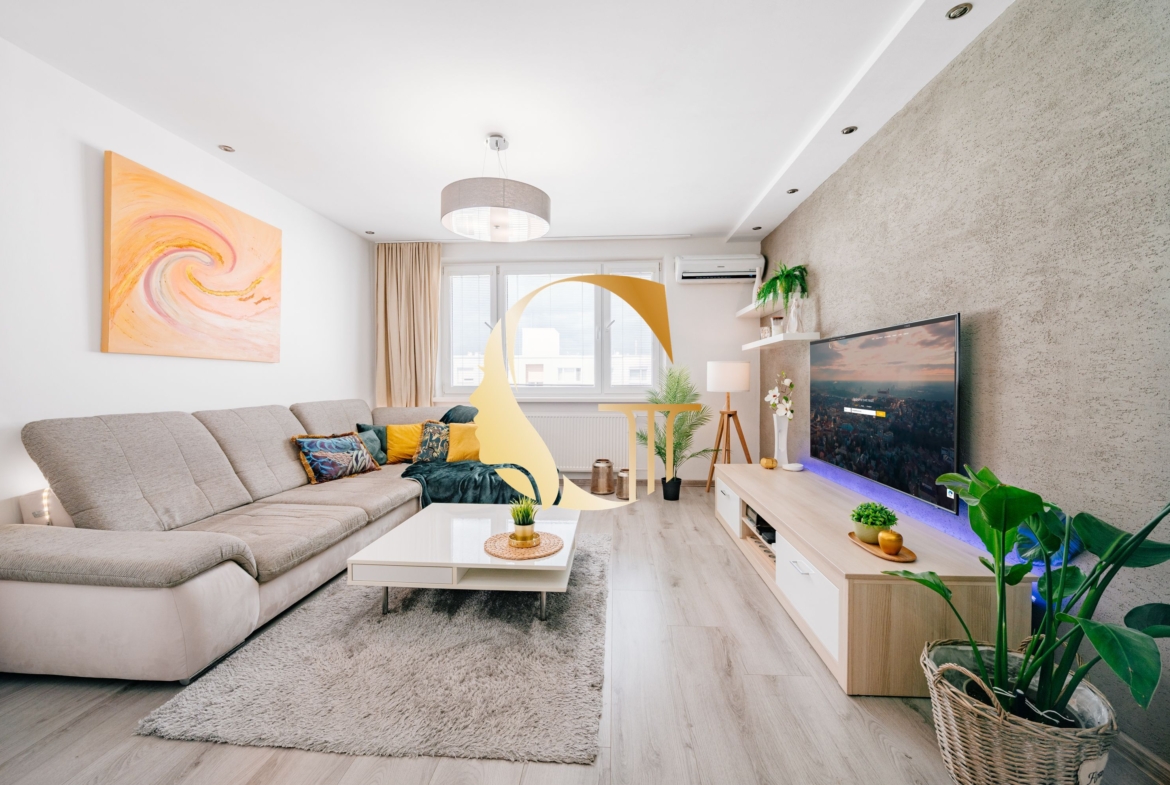 GODDESS PROPERTY – rezervované  – PREDAJ 4 izbový byt 85 m2 – LOGGIA – moderne zariadený – kompletná rekonštrukcia – TUPOLEVOVA ulica – Petržalka