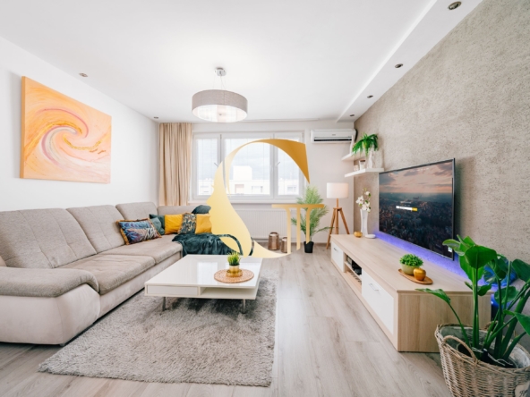 GODDESS PROPERTY – rezervované  – PREDAJ 4 izbový byt 85 m2 – LOGGIA – moderne zariadený – kompletná rekonštrukcia – TUPOLEVOVA ulica – Petržalka