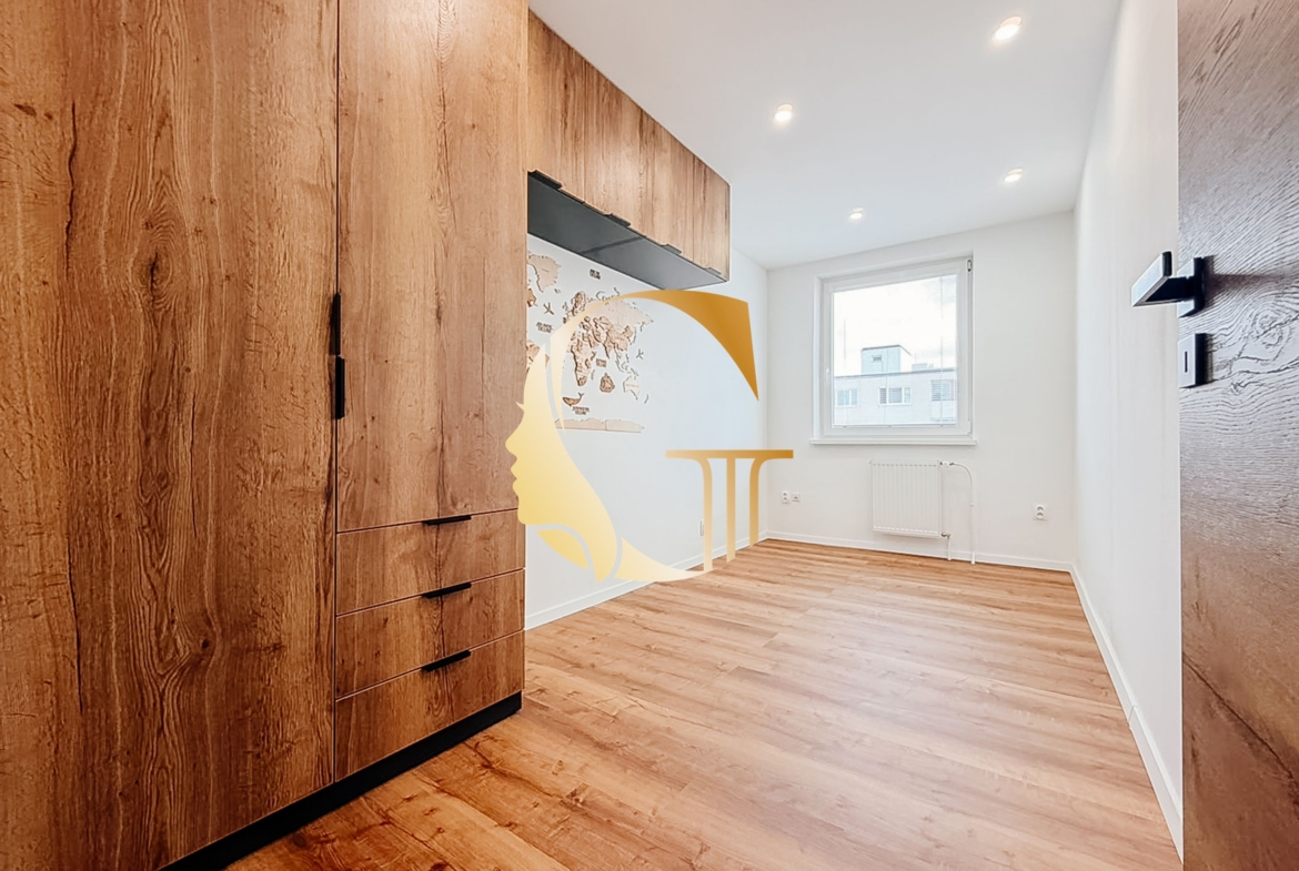 GODDESS PROPERTY – exkluzívne – PREDAJ 4 izbový byt 85 m2 – LOGGIA – moderný – kompletná rekonštrukcia – PLANCKOVA ulica – Petržalka