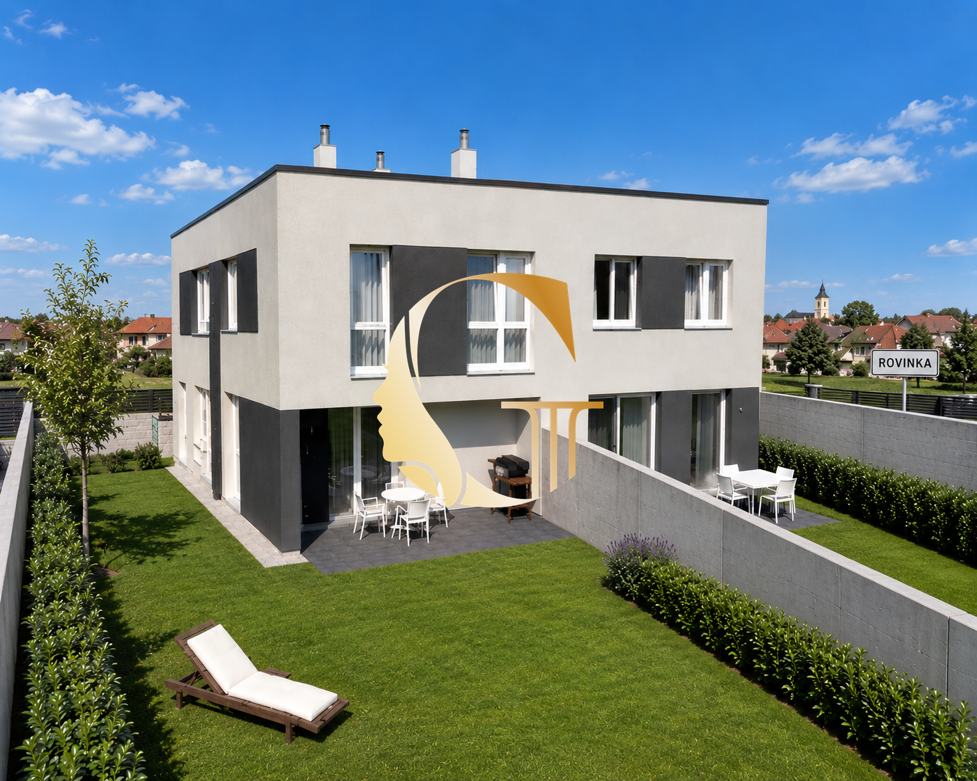 GODDESS PROPERTY – PREDAJ – POSLEDNÝ Z – moderný 4-izbový mezonetový byt 110 m2 – NOVOSTAVBA -2x parking – záhrada 250 m2 – Pšeničná ulica – ROVINKA
