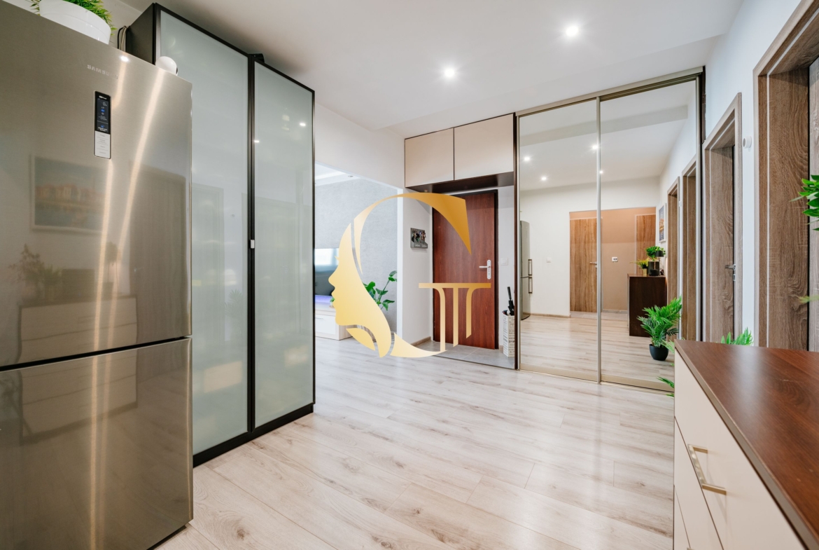 GODDESS PROPERTY – rezervované  – PREDAJ 4 izbový byt 85 m2 – LOGGIA – moderne zariadený – kompletná rekonštrukcia – TUPOLEVOVA ulica – Petržalka