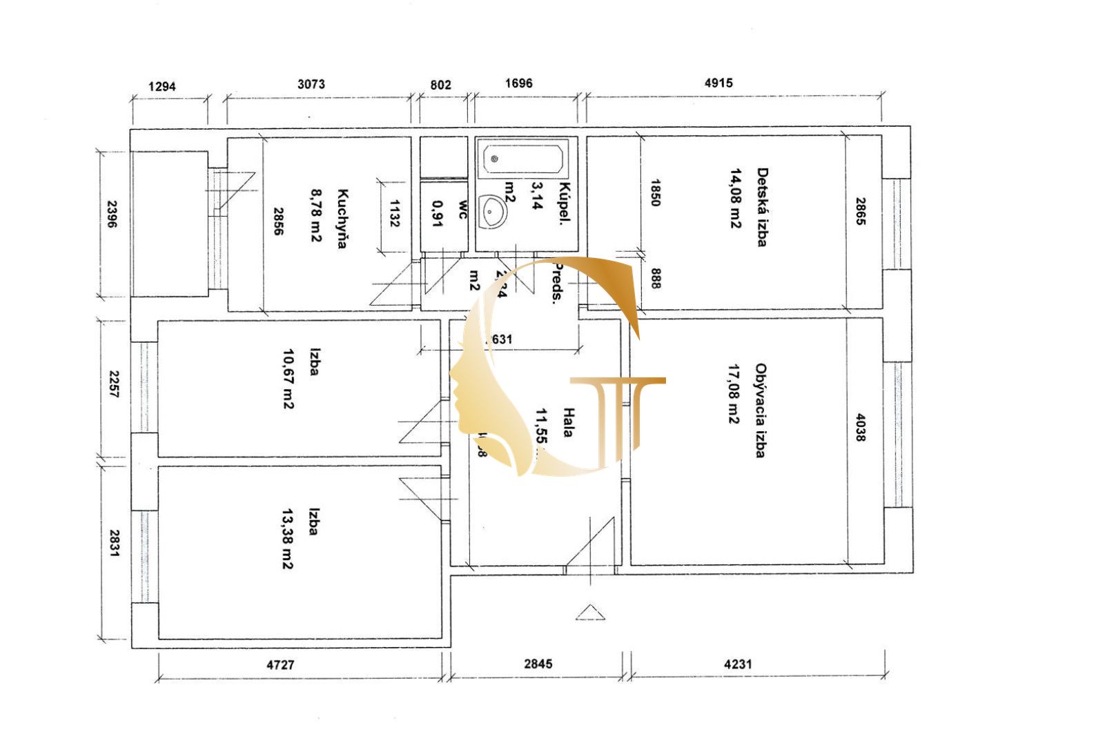 GODDESS PROPERTY – rezervované  – PREDAJ 4 izbový byt 85 m2 – LOGGIA – moderne zariadený – kompletná rekonštrukcia – TUPOLEVOVA ulica – Petržalka