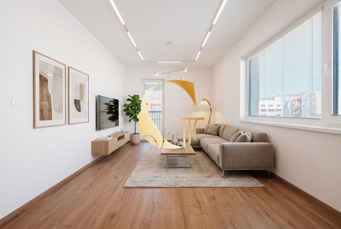 GODDESS PROPERTY – rezervované – PREDAJ 3 izbový byt 60 m2 s TERASOU 13,5 m2 – 2x parking a pivnica – Slnečnicová ulica – novostavba FLORET – ROVINKA