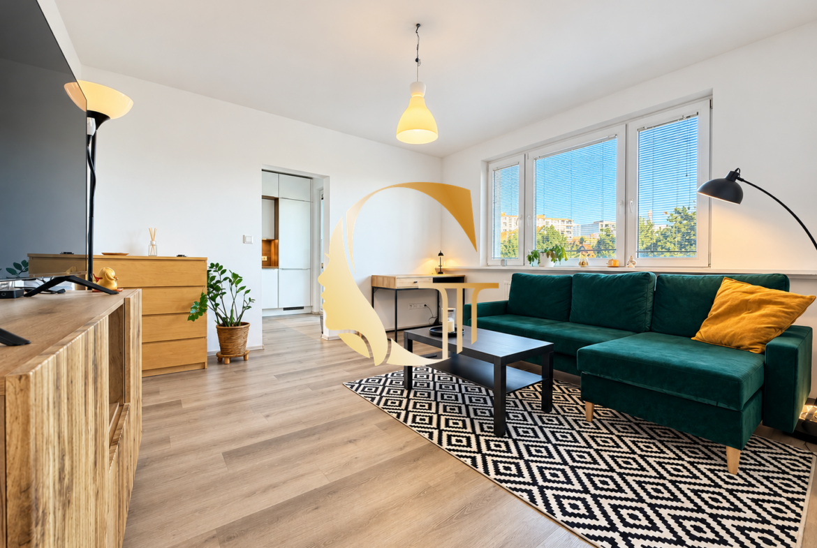 GODDESS PROPERTY – exkluzívne – PRENÁJOM – 2-izbový byt 45 m2 – zasklenná LOGGIA – ZARIADENÝ – moderný – Hraničná ulica – Ružinov