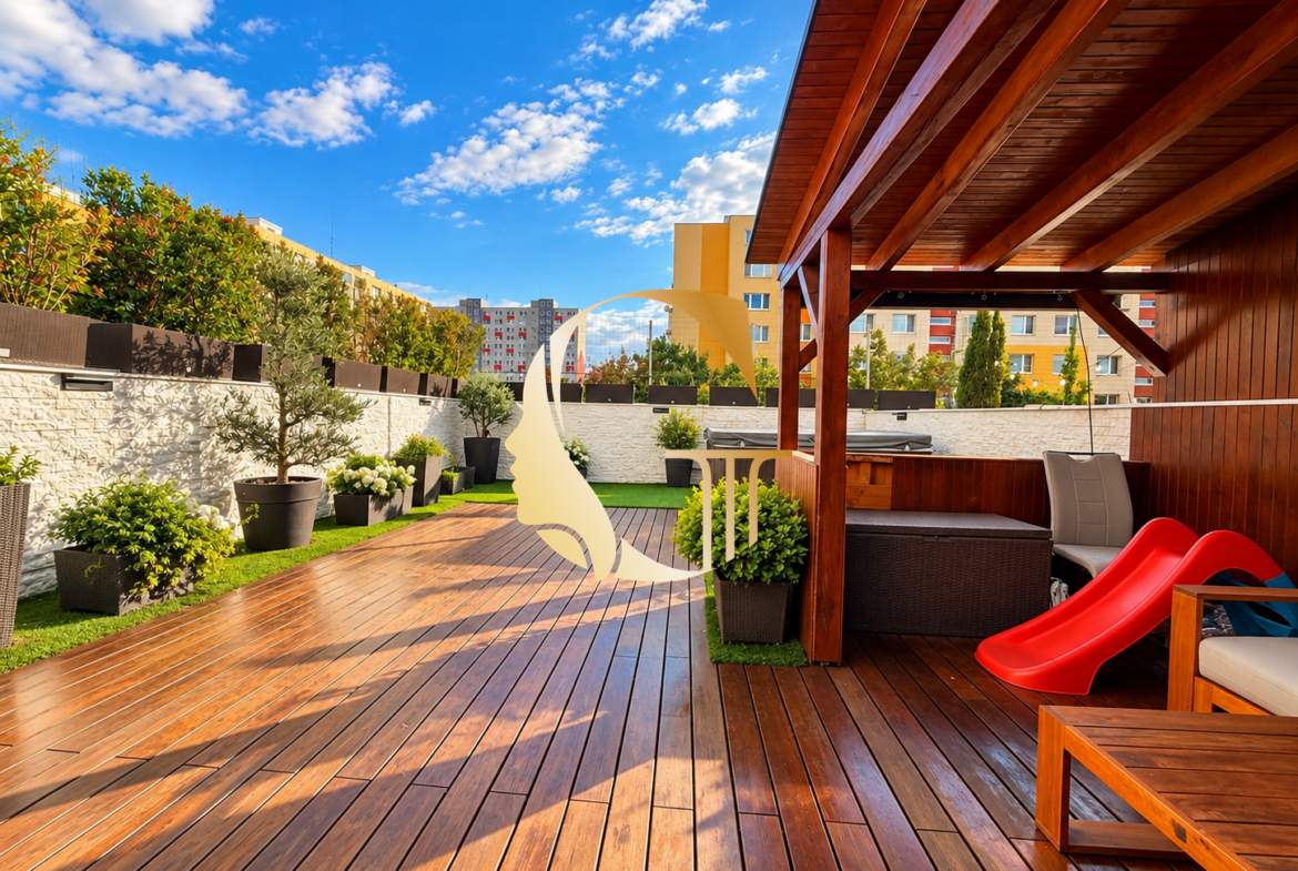 GODDESS PROPERTY – exkluzívne – PREDAJ 3 izbový SMART byt 146 m2 – TERASA – moderný – novostavba – WELLNESS & BAZÉN – Černyševského ulica – Petržalka